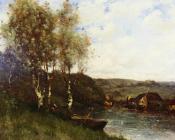 FISHERMAN AT THE RIVER'S EDGE - 保罗·德西雷·特鲁伊贝尔